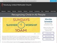 Tablet Screenshot of newburgumc.org